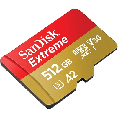 SanDisk Extreme 512GB(1) microSD UHS-I Memory Card