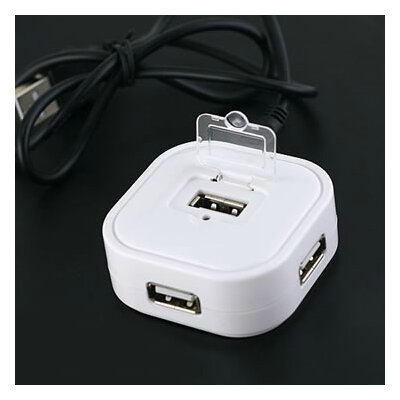 Hi-Speed USB 2.0 4 Port Hub White