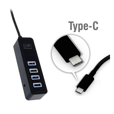 Type C  Usb3.1 Hub For Apple Pc With Switch 