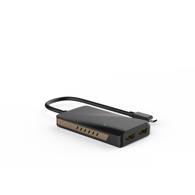WINSTAR WS-UTA01H  Thunderbolt 3 USB-C to dual 4K HDMI Adapter