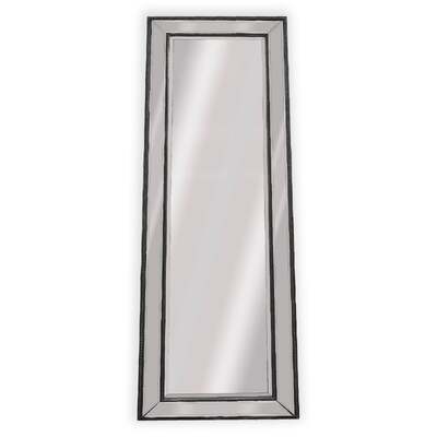 Medium Black Beaded Framed Mirror - 70Cm X 170Cm