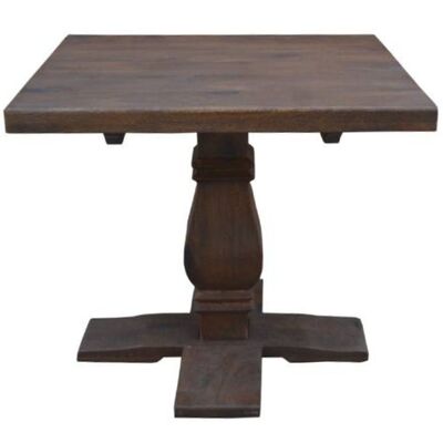 Classic Pedestal Lamp Table in Solid Timber Wood - French Provincial Design