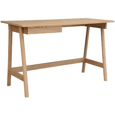 Office Desk Student Study Table Solid Wooden Timber Frame - Ash Natural