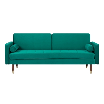 3 Seater Sofa Bed Fabric Uplholstered Lounge Couch - Green