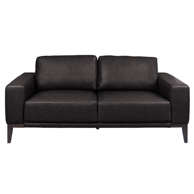 3 Seater Sofa Leather Upholstered Lounge - Chocolate
