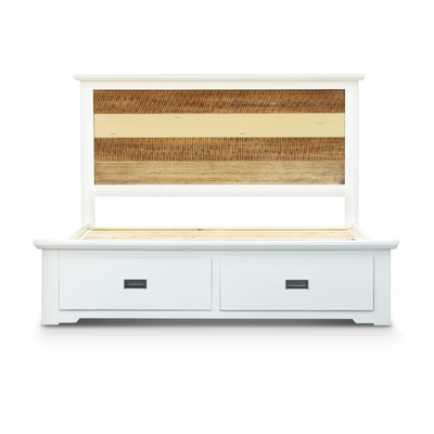 Bed Frame Queen Size Mattress Base With Storage Drawers - Multi Color