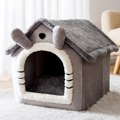 Small Dog House Bed Portable Cat Bed, Cat Cave, Puppy Kitten Rabbit