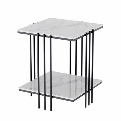 Milano Black Square Side Table