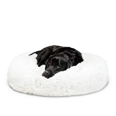 Calming Dog Bed  - White - 100 Cm - Large