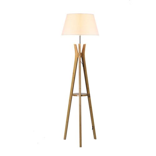 Tripod Floor Lamp With White Shade