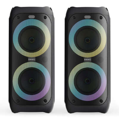 PS200 -Bundled Party Speaker 100w Bluetooth Karaoke-DJ-Party-PA System - Black Span Party