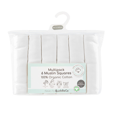 Cuddleco Muslins - White 