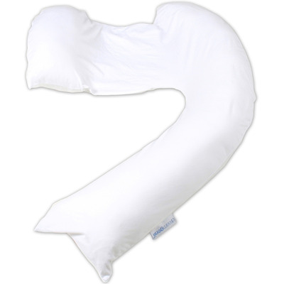 Dreamgenii Pregnancy Pillow - White Cotton Jersey 