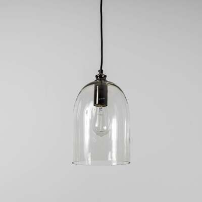 Elegant Pearl Black Glass Pendant Light - Illuminate Your Space with Style