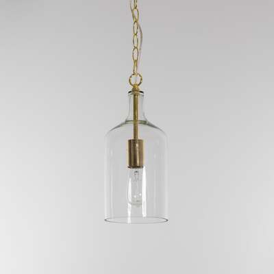 Elegant Gold Glass Pendant Light - Illuminate Your Space with Style