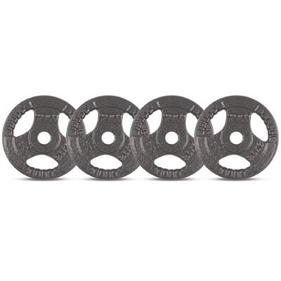 2.5kg Tri-Grip Standard Plates 25mm (Set of 4)