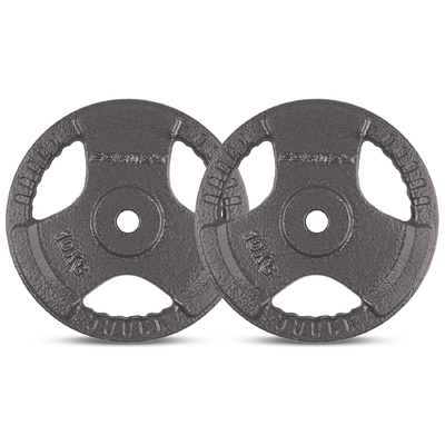 10kg Tri-Grip Standard Plates 25mm (Pair)