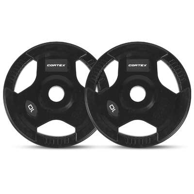 10kg Tri-Grip V2 50mm Olympic Weight Plates Pair Gym Strength Training