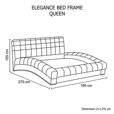 stylish black bed Queen Size