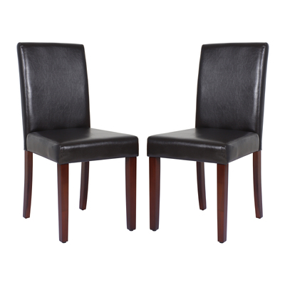 Montina Wooden Dining Chairs Brown 2x