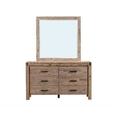 Dresser Table Mirror Makeup Cabinet with Drawer Oak