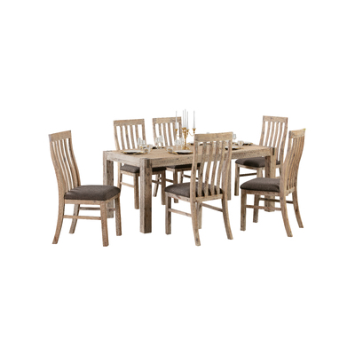 9 Pcs Dining Suite Dining Table & 8X Chairs With Solid Acacia Wood Oak