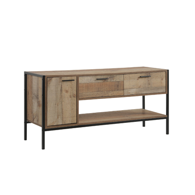 Oak Tv Cabinet With 2 Drawers