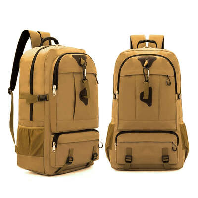 Spacious 60L Travel Backpack (Khaki)
