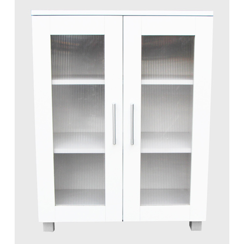 Aspen Double Door Cabinet Floor Storage Cupboard- White