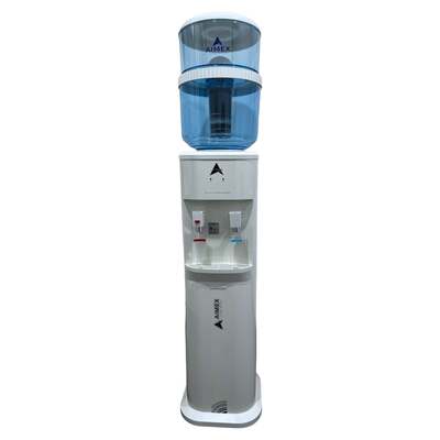 White Hot and Cold-Water Dispenser with Filter Bottle and LG Compressor