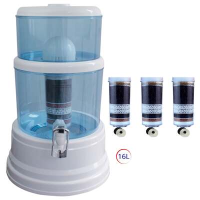 16 Litre Bench top Filter with 3 Fluoride Reduction Filters