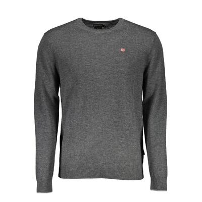 Gray Sophistication - Napapijri Men'S Wool Shirt