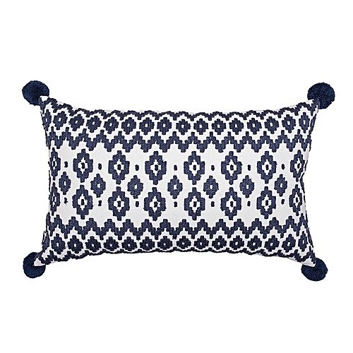 Empire Breakfast Cushion Indigo Bambury