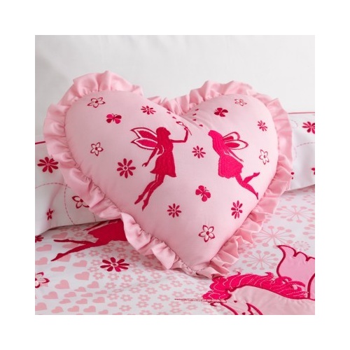 Unicorn Heart Shaped Filled Cushion by Whimsy