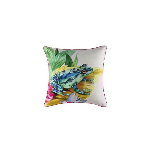 Frog Cushion by Kas