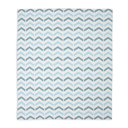 WEEGOAMIGO Cotton Knitted Blanket - Ziggy Green