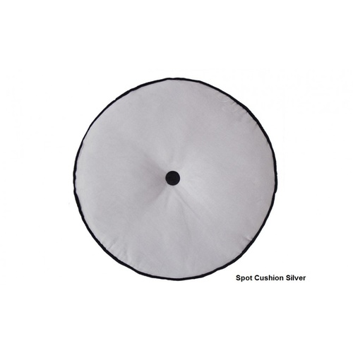 Spot Silver Cushion by Bambury