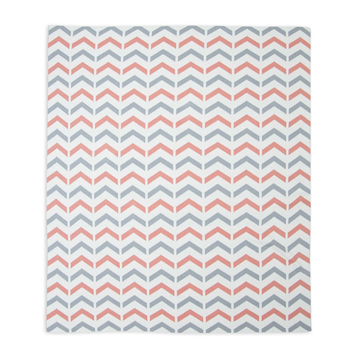 WEEGOAMIGO Cotton Knitted Blanket - Ziggy Coral