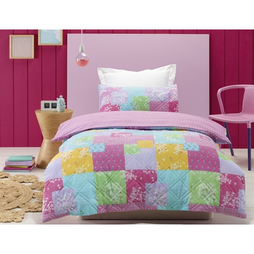  Bella Padded Queen Quilt Cover Set by Jiggle & Giggle