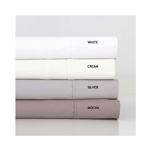 1000TC White Cotton Rich King Sheet Set by Bambury