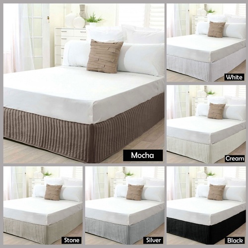 Quilted Cream King Single Valance by Ardor