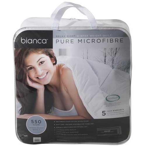 Relax Right 550GSM Queen Winter Weight Quilt by Bianca