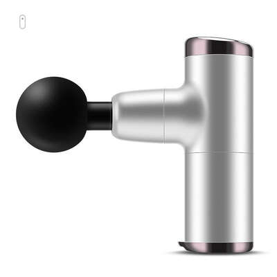 Electric Shock Muscle Massage Gun - Silver Pocket