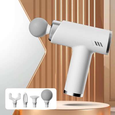 Silent Fascia Gun - High Frequency Vibration Muscle Massager, White