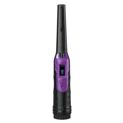 Small Handheld Metal Detector for Outdoor Treasure Hunting - Black Purple