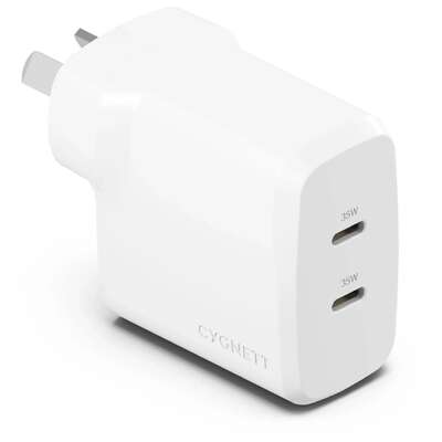 35W Dual USB-C Wall Charger Fast Charge | EXTG