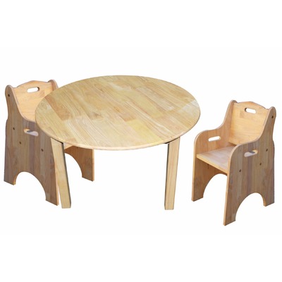 Medium Round Table And 2 Toddler Chairs