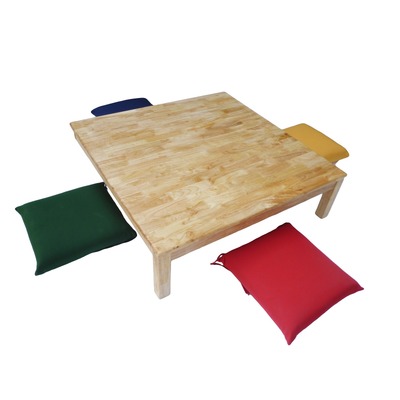 Square Low Table And 4 Cushions