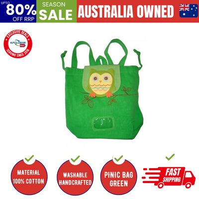 Owl Swim Bag Pinic Bag Green