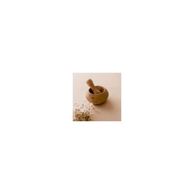 Wooden Pestal And Motar